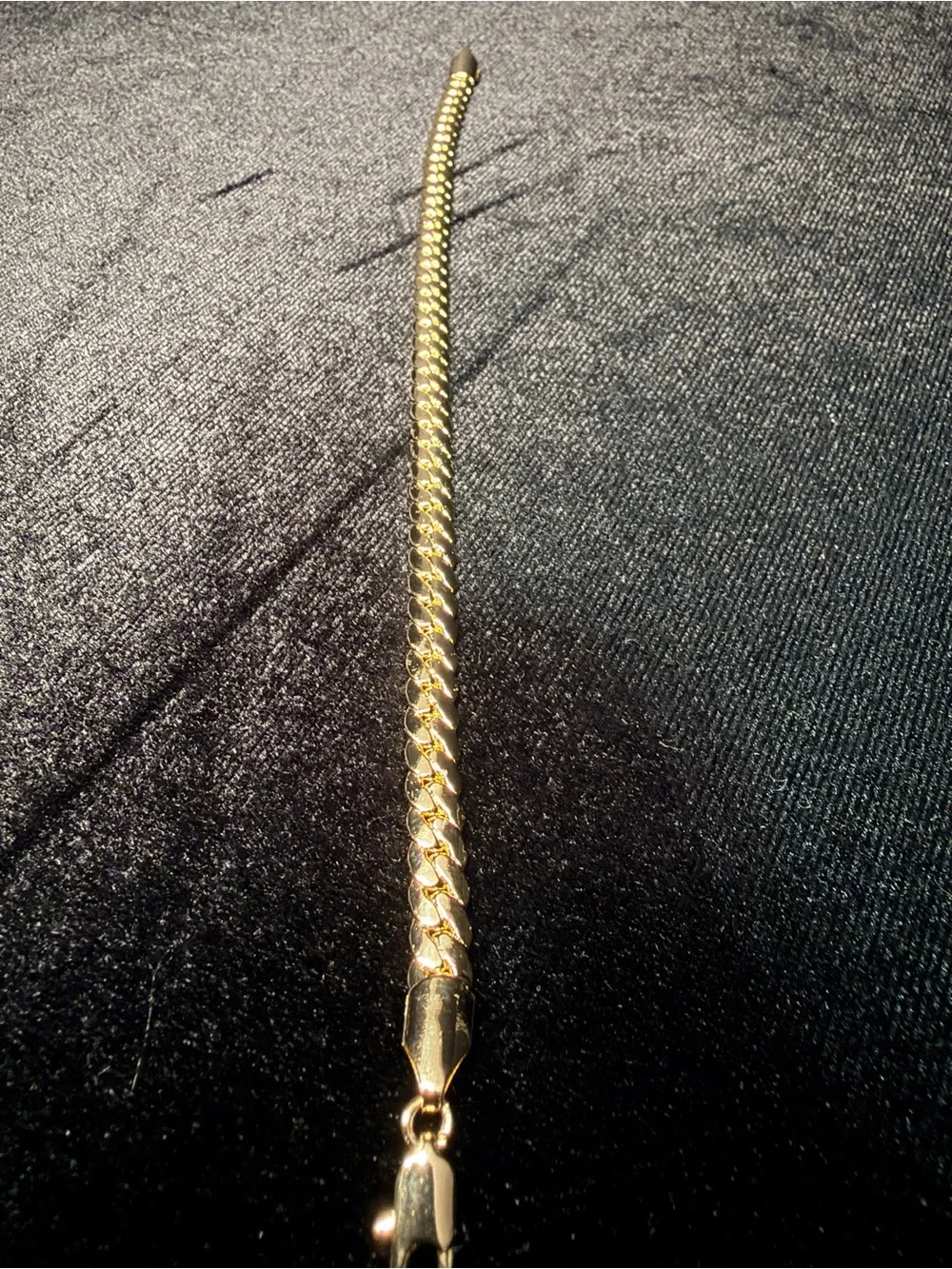 Miami Cuban 7.5in 5.5MM 14K Gold finish bracelet. Elegant! Hypoallergenic